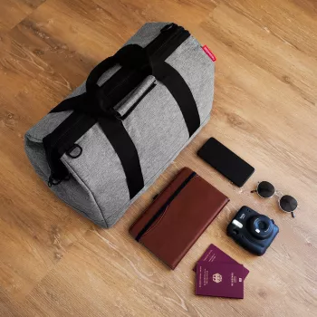 Unisex lékařská taška allrounder M Reisenthel, zip, šedá/černá (MS7052)