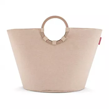 Koš na prádlo Reisenthel loophome S VR6043, kulatý, polyester/hliník, Twist Coffee