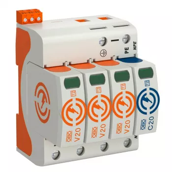 Přepěťová ochrana OBO BETTERMANN SurgeController V20 V20-3+NPE+FS-280 3pólová s NPE+FS 280 V typ 2 SPD 5095333