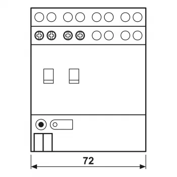 Spínací aktor KNX Jung, 2kanálový, 16 A, 230 V AC, DIN lišta, 2 TE 2302.16REGHM