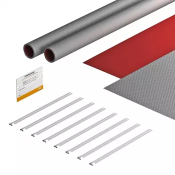 Sada bandáží OBO Bettermann FSB-K32 pro fotovoltaické systémy 550x380 mm šedá/červená 7203150