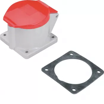 HAGER ECEE325 CEE Flange Socket Straight 32 A IP44
