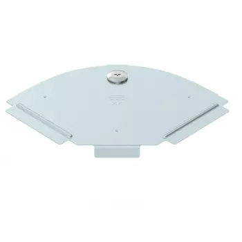 OBO BETTERMANN RBD 90 100 DD Cover for 90° Bend, 100 mm, Hot-Dip Galvanized Steel 6036950