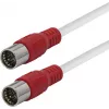 Maxtrack Satellite Coaxial Cable F-Connector to F-Connector 6 m White FQMS6,0L