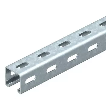 OBO Bettermann MS4141PP03 C-profilová lišta s bočním děrováním, 41x41 mm, 3000 mm, žárově zinkovaná ocel 1122500