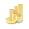 Organizér na stůl HAN CAMPUS, 6 přihrádek, polystyren, pastelově žlutý 17480-815