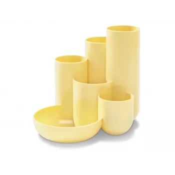 Organizér na stůl HAN CAMPUS, 6 přihrádek, polystyren, pastelově žlutý 17480-815