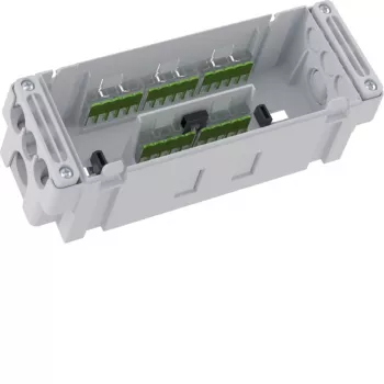 Odbočná krabice Hager GKVD26WK01 pro parapetní kanálové systémy 2x 5G2.5 + 6x 3G1