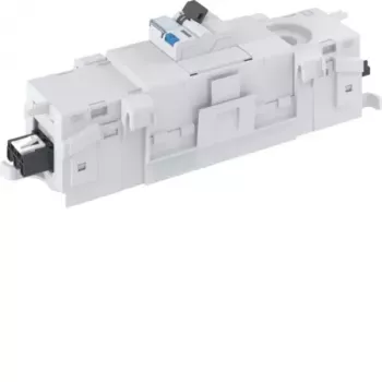 Hager GKEV03SET12 Mini Distribution Board for OT80 Trunking, 1-Row, 12 Modules, with 1x ADA516D RCBO 16A 30mA Type A