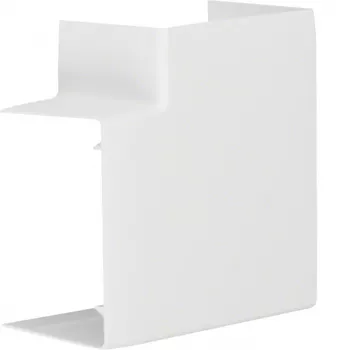 Plochý roh 90° Hager LFF6009059016 pro kanál 90x60 mm, bílá RAL 9010