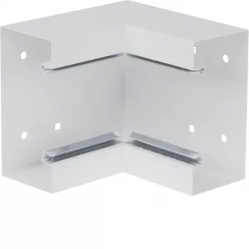 Vnitřní roh HAGER BRS651304 ze základního profilu 68x130 mm ocelový plech dopravní bílá RAL 9016 BRS6513049016