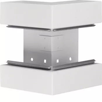 Vnější roh HAGER BRS6517039016 pro parapetní kanál BRS 170x68 mm, čistě bílá