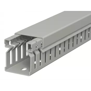 Drátový kanál LK4 30025, drážkovaný, 30x25 mm, 2 m, šedý OBO Bettermann 6178005