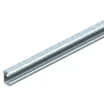 OBO Bettermann MS Series C-profilová montážní lišta 40x22 mm, žárově zinkovaná ocel, délka 4920 mm, drážkovaná 6007244