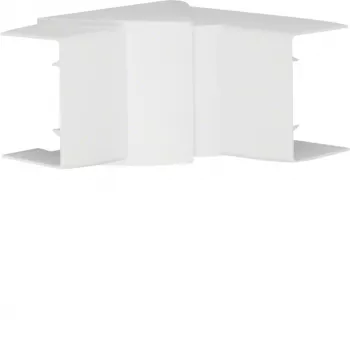 Nastavitelný vnitřní roh Hager LFF4006049016 pro PVC kanál LF/LFH 40x57 mm, čistě bílá