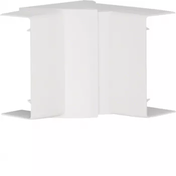 Nastavitelný vnitřní roh HAGER LFF4009049016 bílý PVC pro kabelový kanál LF/LFF 40x90 mm