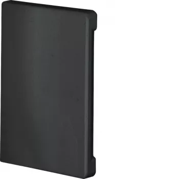 Koncový díl Hager BR6510069011, krytí řezu, bez halogenů, grafitově černá (RAL 9011), pro kanál 65x100 mm