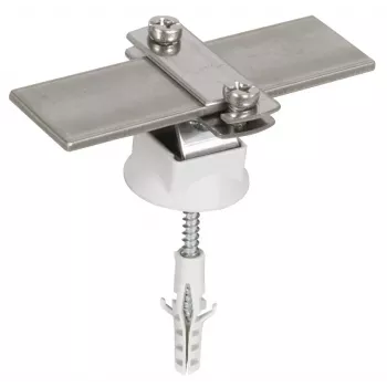DEHN Conductor Holder NIRO FL30/Rd6 mm Stainless Steel for Lightning Protection 274230