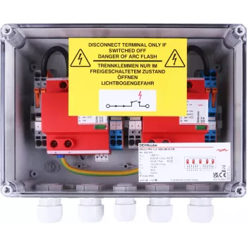 Připojovací box generátoru DEHN IP65, 2 MPPT, 2 stringy na MPPT, 1000 V DC (900976)