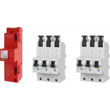 DEHN SET 2 DSH ZP B2 LSG 909656 surge protection set, TT + 2x DSHU