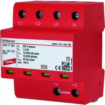 Přepěťová ochrana DEHN DSH TT 255 typ 2 1+1 pól 230/400V 40kA na DIN lištu 941310