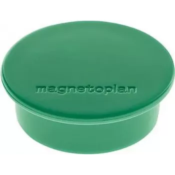 Kulatý magnet Magnetoplan Discofix zelený plný ferit 2,2 kg balení 10 ks 1662005