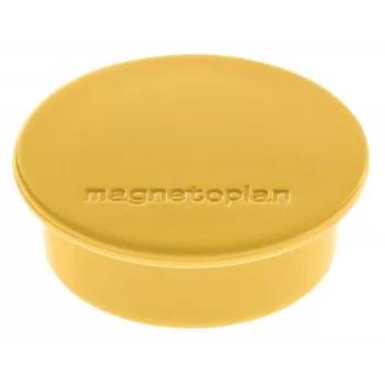 Kulatý magnet Magnetoplan Discofix žlutý, plné feritové jádro, přídržná síla 2,2 kg 1662002