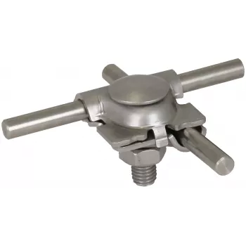 Svorka DEHN MV nerezová ocel V4A pro kruhový drát 8-10 mm, šroub s plochou zaoblenou hlavou (391070)