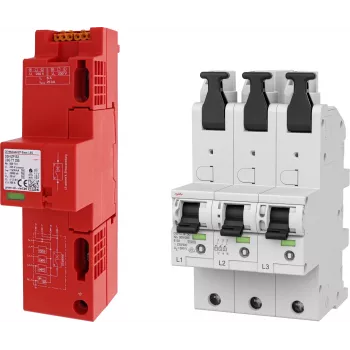 DEHN SET 3 DSH ZP B2 LSG TT + 1x DSHU 909657 Lightning Current and Surge Arrester Set