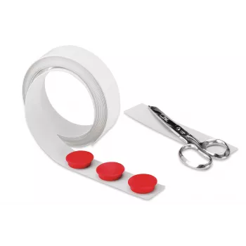 Magnetická páska Magnetoplan bílá samolepicí 35 mm x 5 m, flexibilní kovový pásek pro montáž 5705105