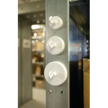 Univerzální nástěnný hák Magnetoplan 52625, interiérový, bílý (1 ks)