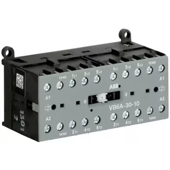 Reverzační stykač ABB VB6A-30-10 220-240VAC 3pólový 1NO 9A 4kW GJL1211911R8100