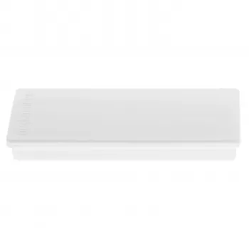 Obdélníkový magnet Magnetoplan 1665100, plný ferit, přidržná síla cca 1,3 kg, bílý