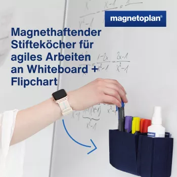 Držák na pera MAGNETOPLAN HOLTZ magnetoplan magnetoTray big 1227714 modrý