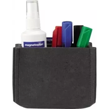 Držák na pera magnetoplan magnetoTray Medium šedý filcový, magnetický, z 100% recyklovaných PET lahví 1227701