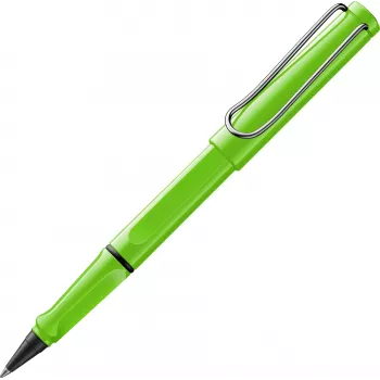 Roller LAMY safari zelený vysoký lesk s ergonomickým úchopem a kovovou sponou 1240192