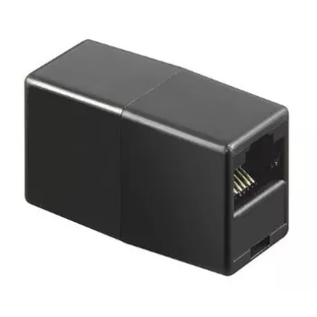 Stíněná spojka RJ45 GoodConnections Alcasa MOD8-GC, Cat.6, samice na samici, černá