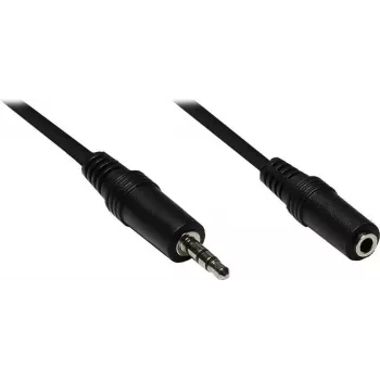 Prodlužovací audio kabel Good Connections AS-35V2 3,5mm jack samec na samici, 2 m, černý