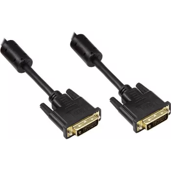 Kabel DVI-D Dual Link Good Connections 24+1 samec na samce pozlacené kontakty feritové jádro černý 1,8 m (4310-DG2)