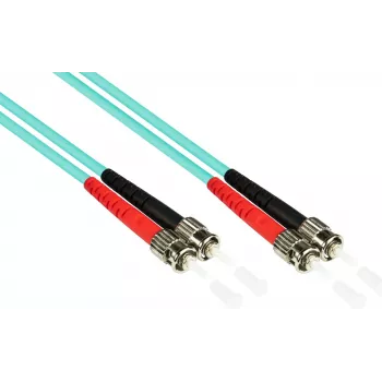Duplexní multimodové optické patch kabely GoodConnections LW-815ST3 OM3, ST/ST, 50/125, 15 m