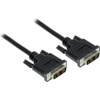 Kabel DVI-D Single Link GoodConnections 18+1 samec na samce 1,8 m černý pozlacený dvojitě stíněný HDCP 1920x1200 4310-DD2