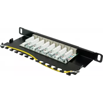 Keystone modul GoodConnections Alcasa GC-N0130 Cat6a stíněný RJ45 - 10GbE, 22-26 AWG, černý