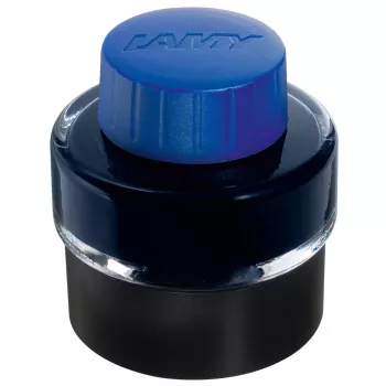 Lahvička inkoustu LAMY T51 30 ml modrá s nádržkou na sběr inkoustu a stojánkem 1208927