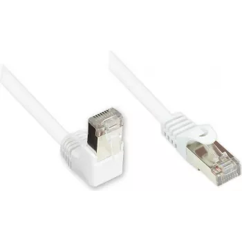 Patch kabel GoodConnections Cat. 5e F/UTP, 3 m, bílý, zalomený na přímý RJ45 805W-030EWI