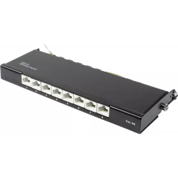 Keystone modul GoodConnections Alcasa GC-N0118 Cat.6a stíněný, bez nástrojů, RJ45, 10G, černý