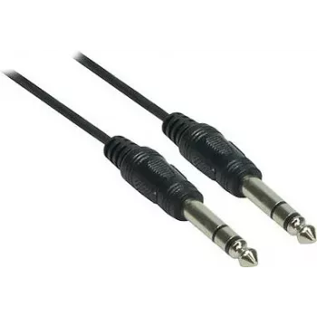 Audio kabel Good Connections 6,3mm jack na 6,3mm jack, 1,5 m, niklovaný, černý 1963-015