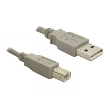 Upstream kabel USB 2.0 Delock, A samec na B samec, 3 m, černý 82216
