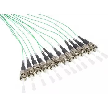 Optický patch kabel GoodConnections Alcasa LW-802PT 2 m 12x ST tyrkysový (LW-802PT)