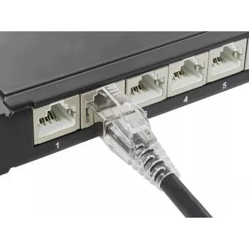 Patch kabel GoodConnections Cat.6A S/FTP s ochranou západky RNS®, LSZH, 5 m, černý 8060-HV050S
