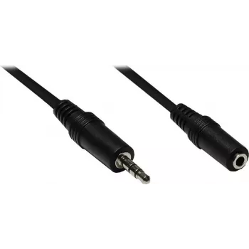 Prodlužovací stereo audio kabel GoodConnections AS-35V3 3,5 mm, samec na samici, 3 m, černý